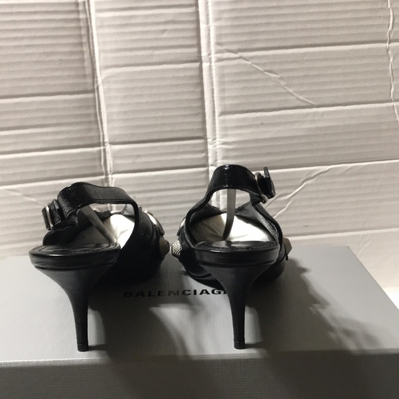 Balenciaga cagole sling back pointy toe heels. Made in Italy. NWT. - Picture 7 of 12